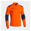 Joma Danubio IV Half-Zip Sweatshirt - Orange/Dark Royal Blue/Dark Navy