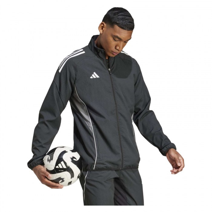 adidas Tiro 25 Competition Presentation Jacket - Black/Team Grey Four/White