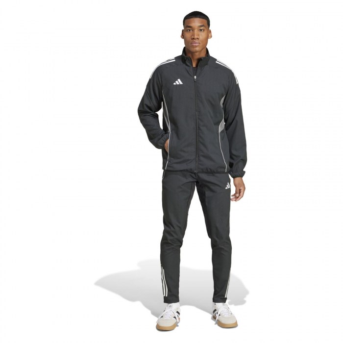 adidas Tiro 25 Competition Presentation Jacket - Black/Team Grey Four/White