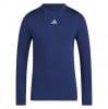 adidas Techfit Long-Sleeve Tee - Team Navy Blue/White