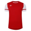 Umbro Cavelle Jersey SS - Vermillion/Brilliant White