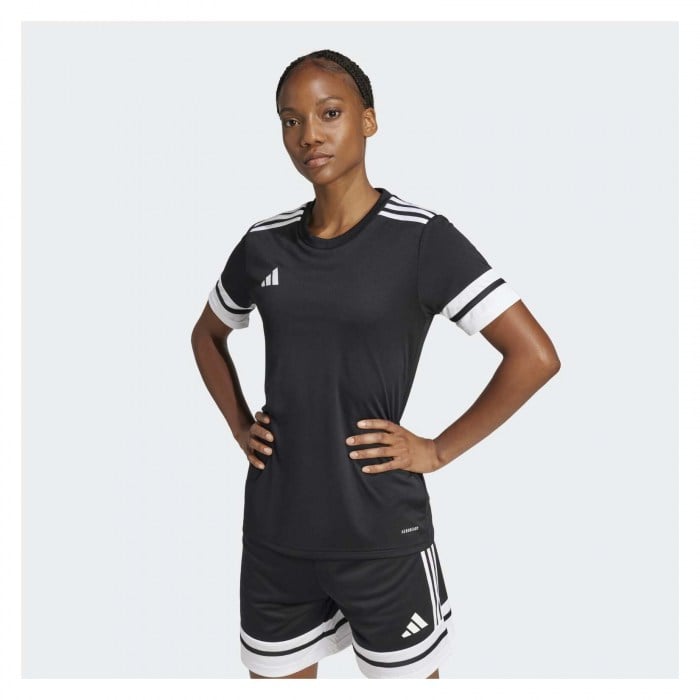 adidas Squadra 25 Short-Sleeve Jersey (W) - Black/White