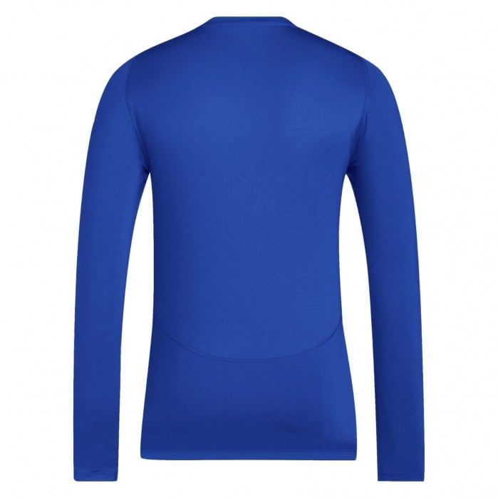adidas Techfit Long-Sleeve Tee - Team Royal Blue/White