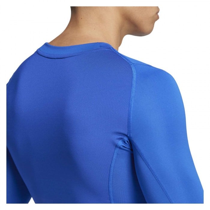 adidas Techfit Long-Sleeve Tee - Team Royal Blue/White