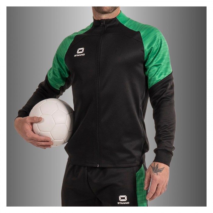 Stanno Bolt Full Zip Top - Black/Green