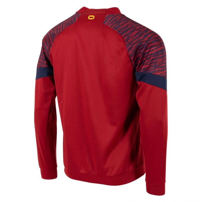 Stanno Bolt Full Zip Top - Dark Red/Navy