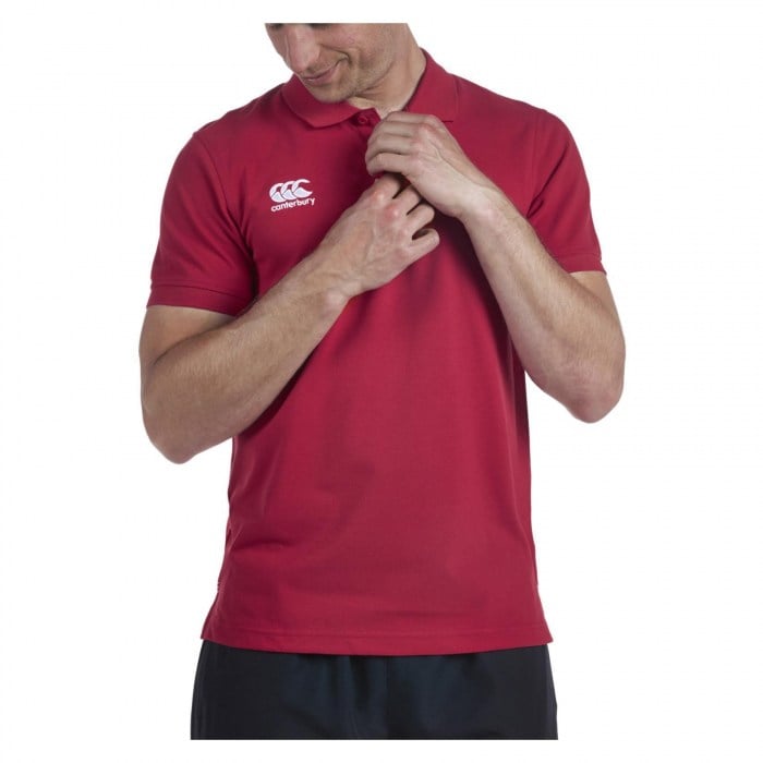 Canterbury Waimak Polo Shirt Flag Red-3