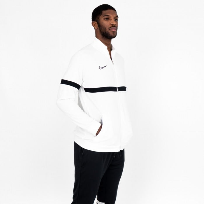 Nike Academy 21 Knit Track Jacket (M) White-Black-Black-Black