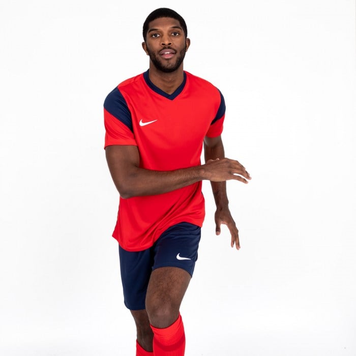 Nike Park Derby III Short-Sleeve Jersey University Red-Midnight Navy-White