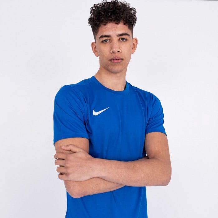 Nike Park VIi Dri-fit Short Sleeve Shirt Royal Blue-White