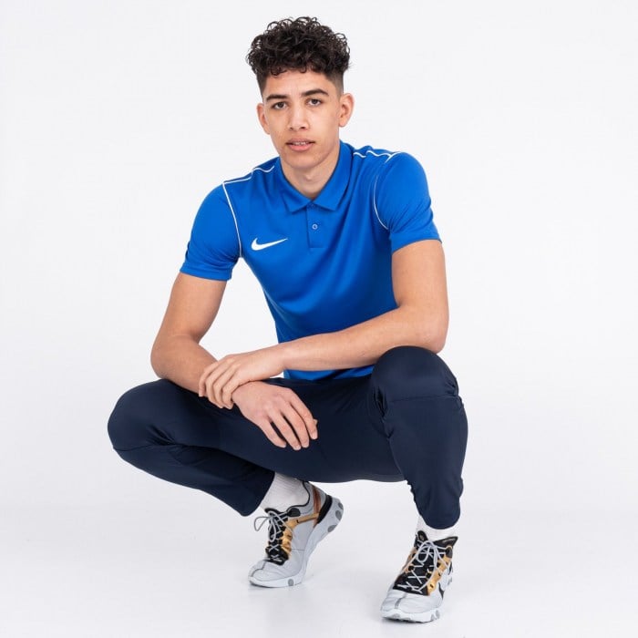 Nike Dri-fit Park 20 Polo Royal Blue-White-White
