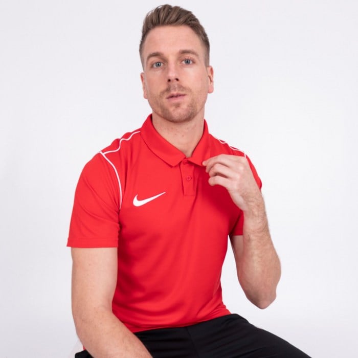 Nike Dri-fit Park 20 Polo University Red-White-White