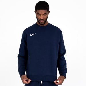 Nike Team Club 20 Fleece Crew Sweatshirt Obsidian-White-White