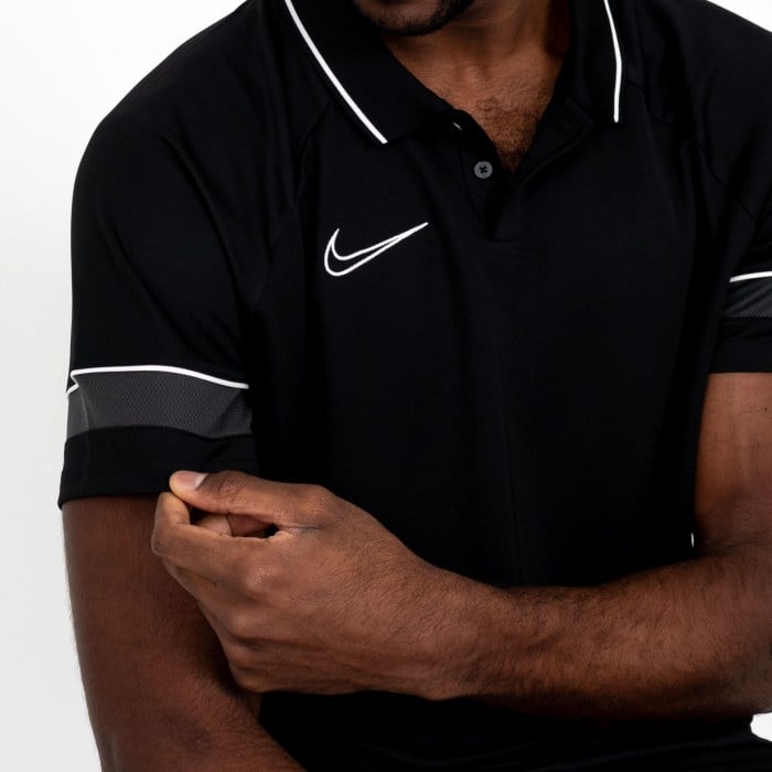 Nike Academy 21 Performance Polo (M) Black-White-Anthracite-White