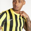 Nike Striped Division IV Short Sleeve Jersey Tour Yellow-Black-White