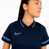 Nike Womens Academy 21 Performance Polo (W) Obsidian-White-Royal Blue-White
