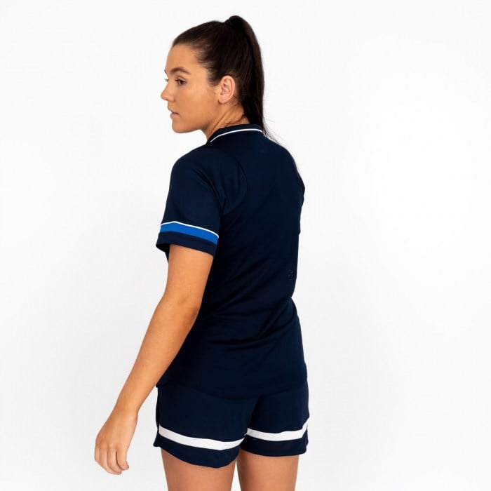 Nike Womens Academy 21 Performance Polo (W) Obsidian-White-Royal Blue-White