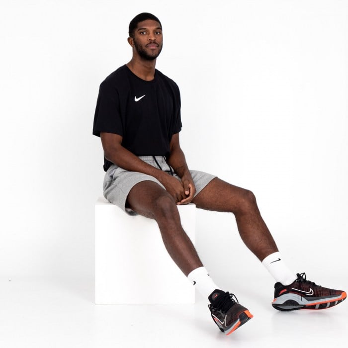 Nike Team Club 20 Fleece Shorts (M) Dk Grey Heather-Black-Black