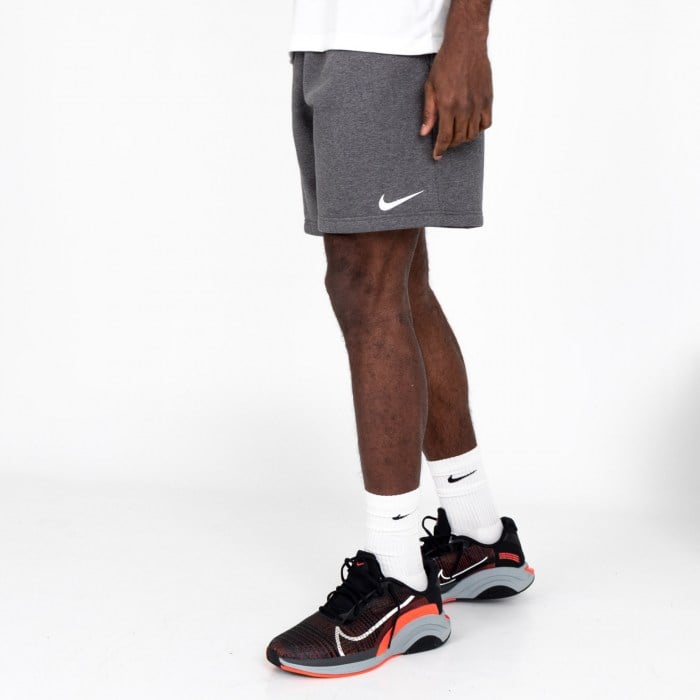 Nike Team Club 20 Fleece Shorts (M) Charcoal Heathr-White-White