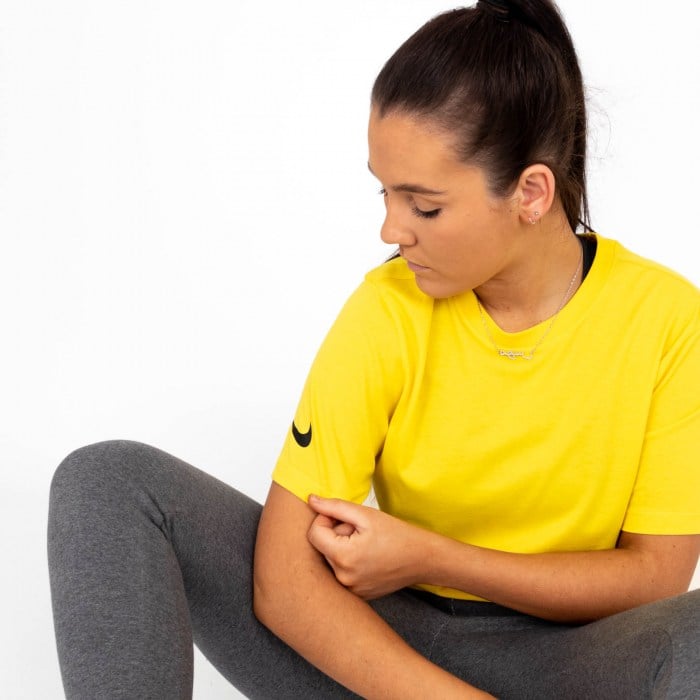 Nike Team Club 20 Cotton T-Shirt (M) Tour Yellow-Black