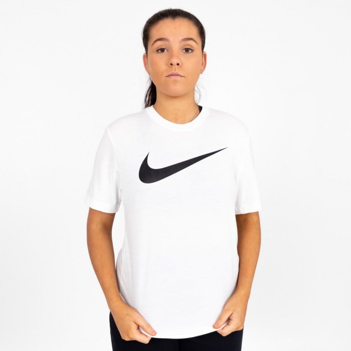 Nike Team Club 20 Swoosh Tee (M) White-Black