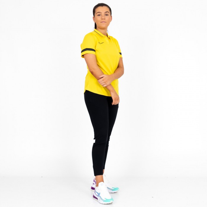 Nike Womens Academy 21 Performance Polo (W) Tour Yellow-Black-Anthracite-Black