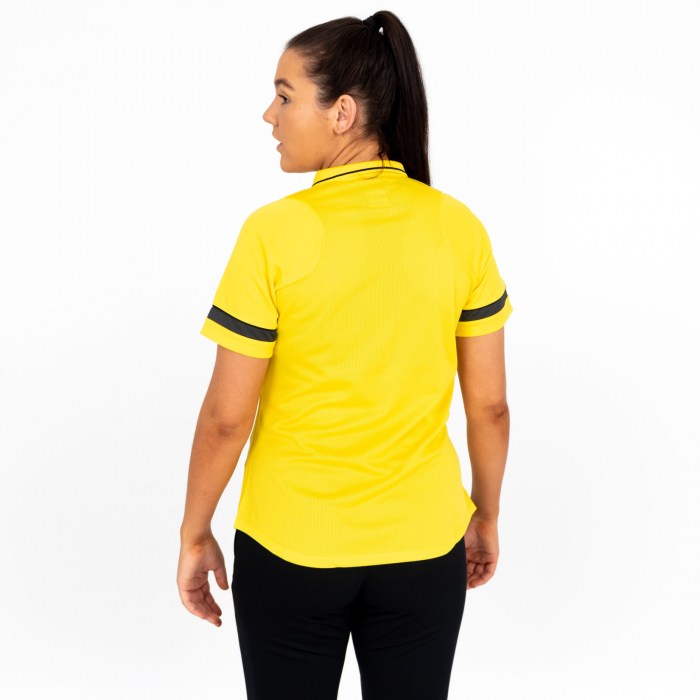 Nike Womens Academy 21 Performance Polo (W) Tour Yellow-Black-Anthracite-Black