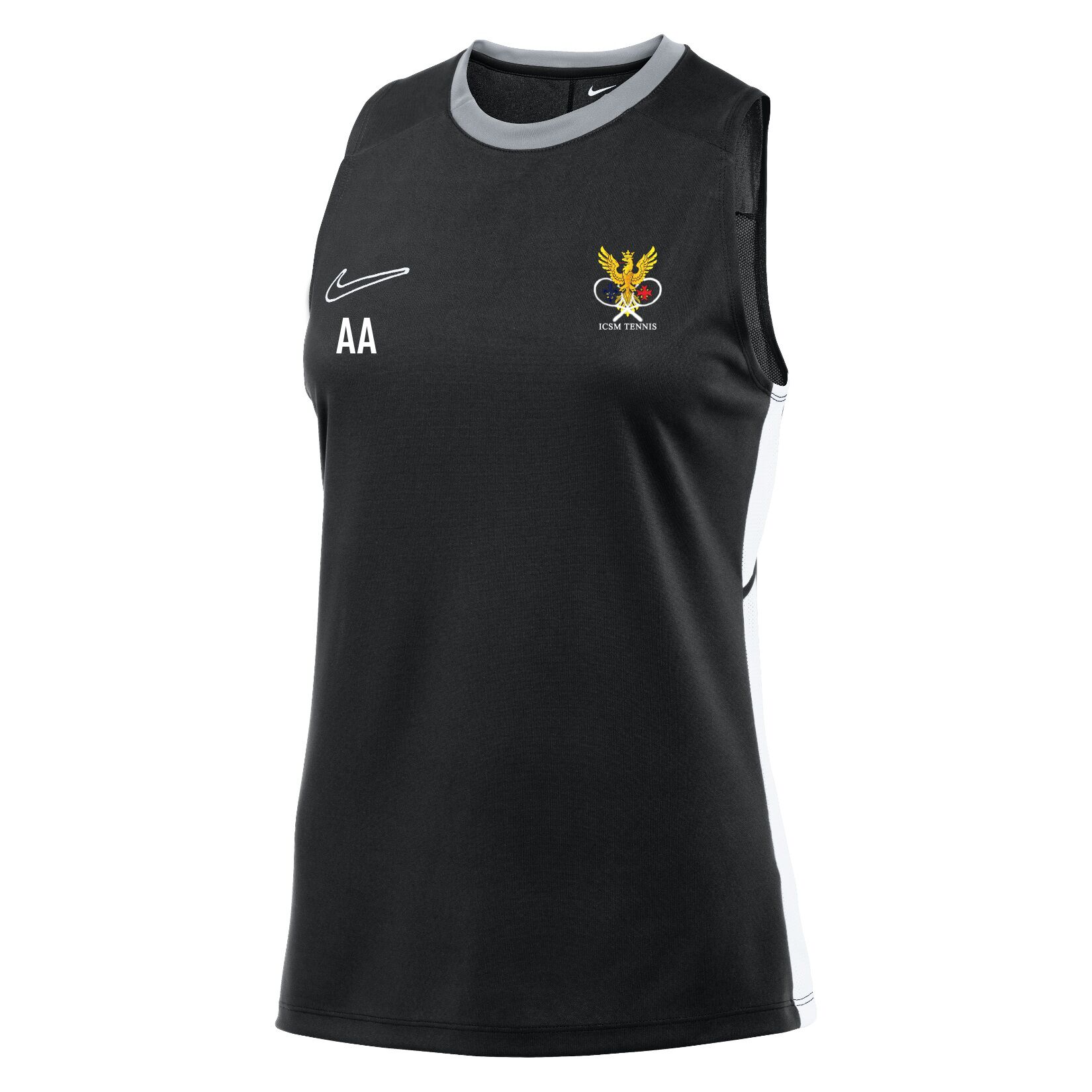 Nike Dri-FIT Academy 25 Sleeveless Top (W) - Black/White/White