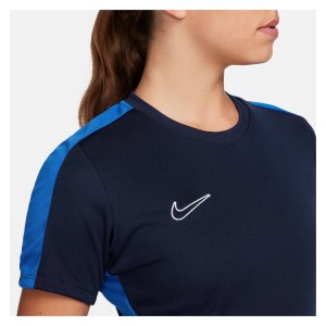 Nike Womens Academy 23 Short Sleeve Training Top (W) Obsidian-Royal Blue-White