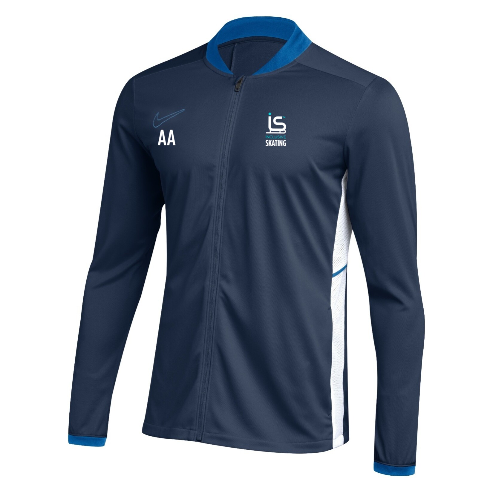 Nike Dri-FIT Academy 25 Knit Track Jacket - Obsidian/Royal Blue/White