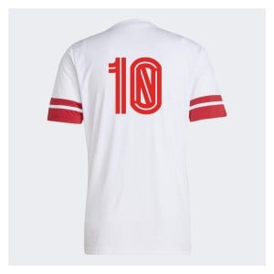 adidas Squadra 25 Short-Sleeve  Jersey - White/Team Power Red