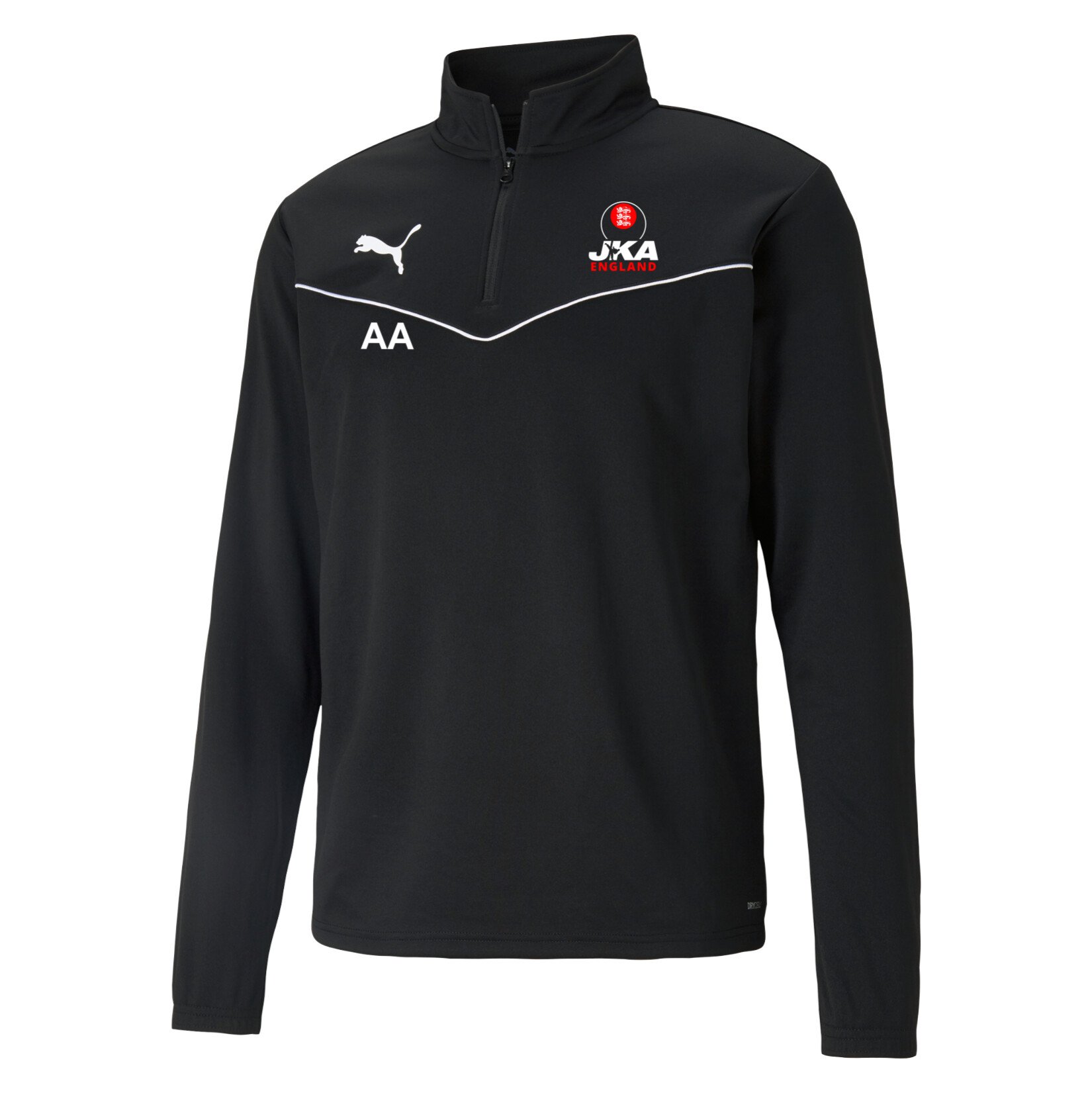 Puma teamRISE Training 1/4 Zip Top - Black/White