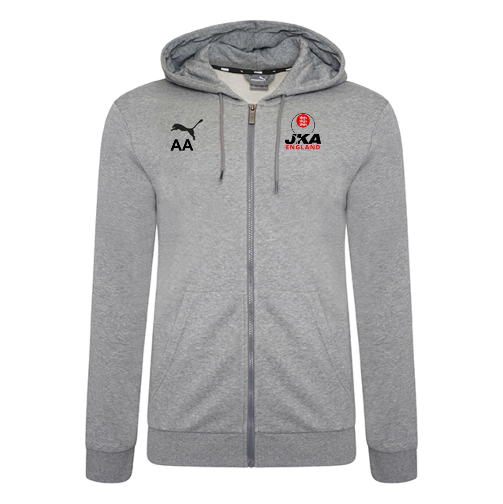Puma Casuals Full Zip Hoody - Medium Grey Heather