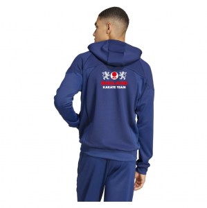 adidas Tiro 25 Travel Full-Zip Hoodie - Team Navy Blue
