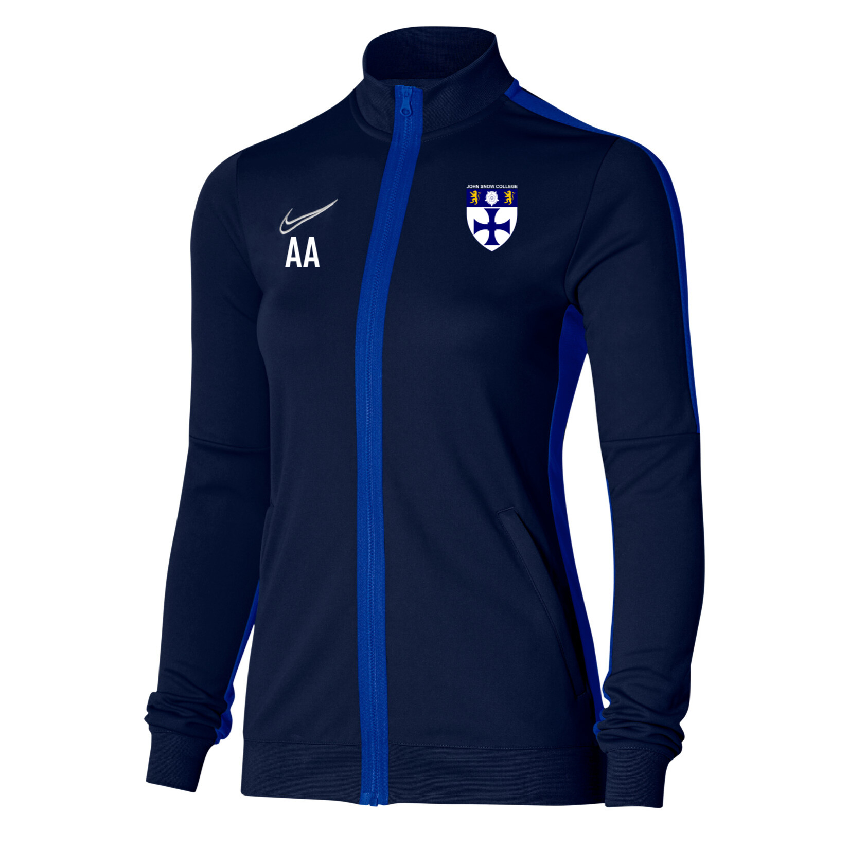 Nike Dri-Fit Academy 23 Knit Track Jacket (W) - Obsidian/Royal Blue/White