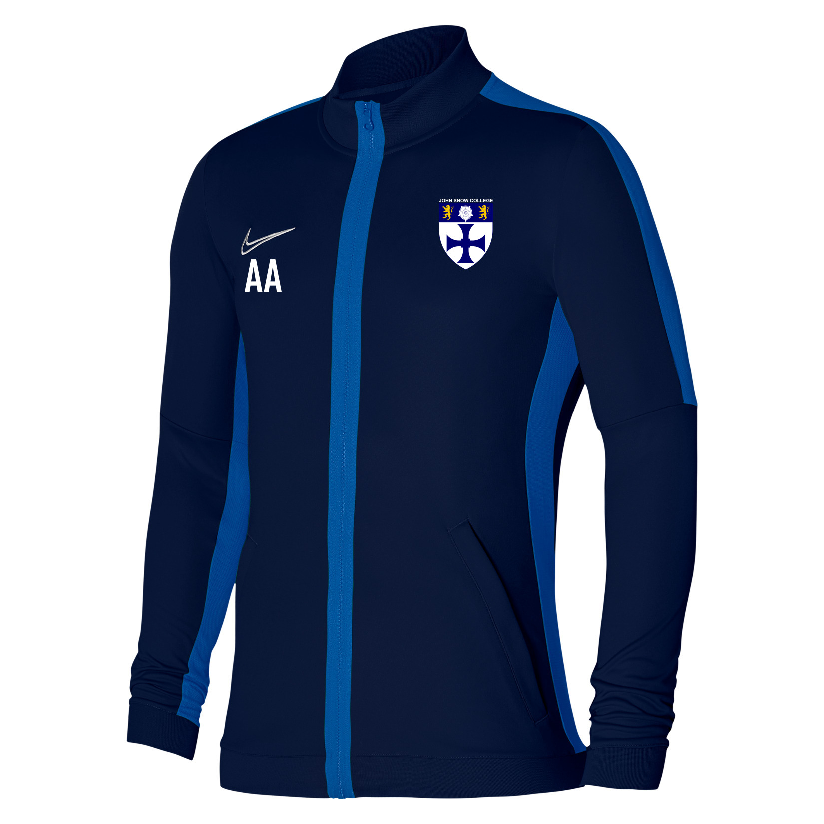 Nike Dri-Fit Academy 23 Knit Track Jacket - Obsidian/Royal Blue/White