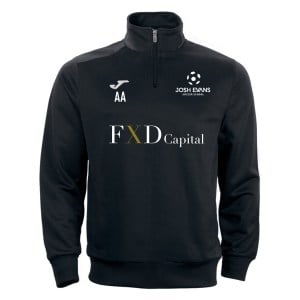 Joma Faraon 1/4 Zip Sweatshirt - Black/White