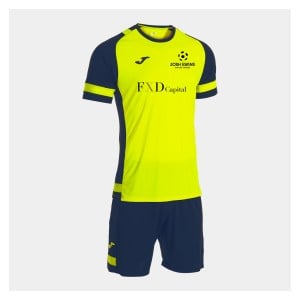 Joma Lider Football Shirt & Shorts Kit - Fluorescnet Yellow/Dark Navy