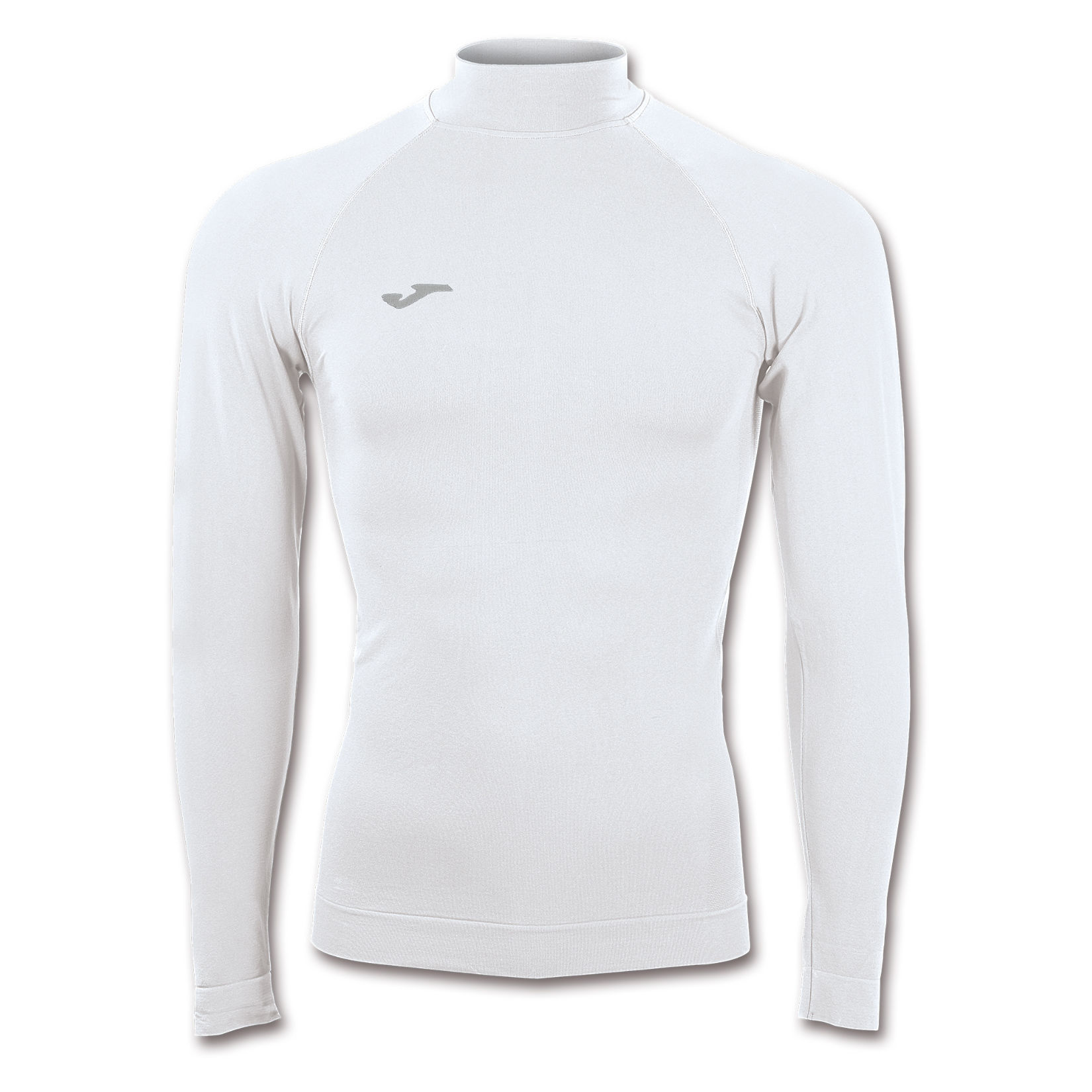 Joma Brama Classic Turtle Neck Seamless LS Baselayer White
