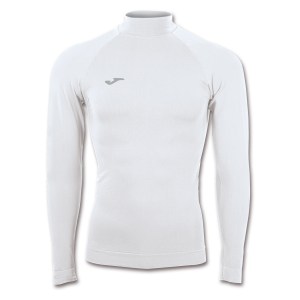 Joma Brama Classic Turtle Neck Seamless LS Baselayer White