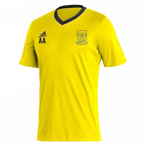 adidas Entrada 22 Short Sleeve Jersey Team Yellow-Black