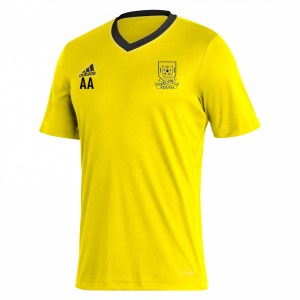 adidas Entrada 22 Short Sleeve Jersey Team Yellow-Black