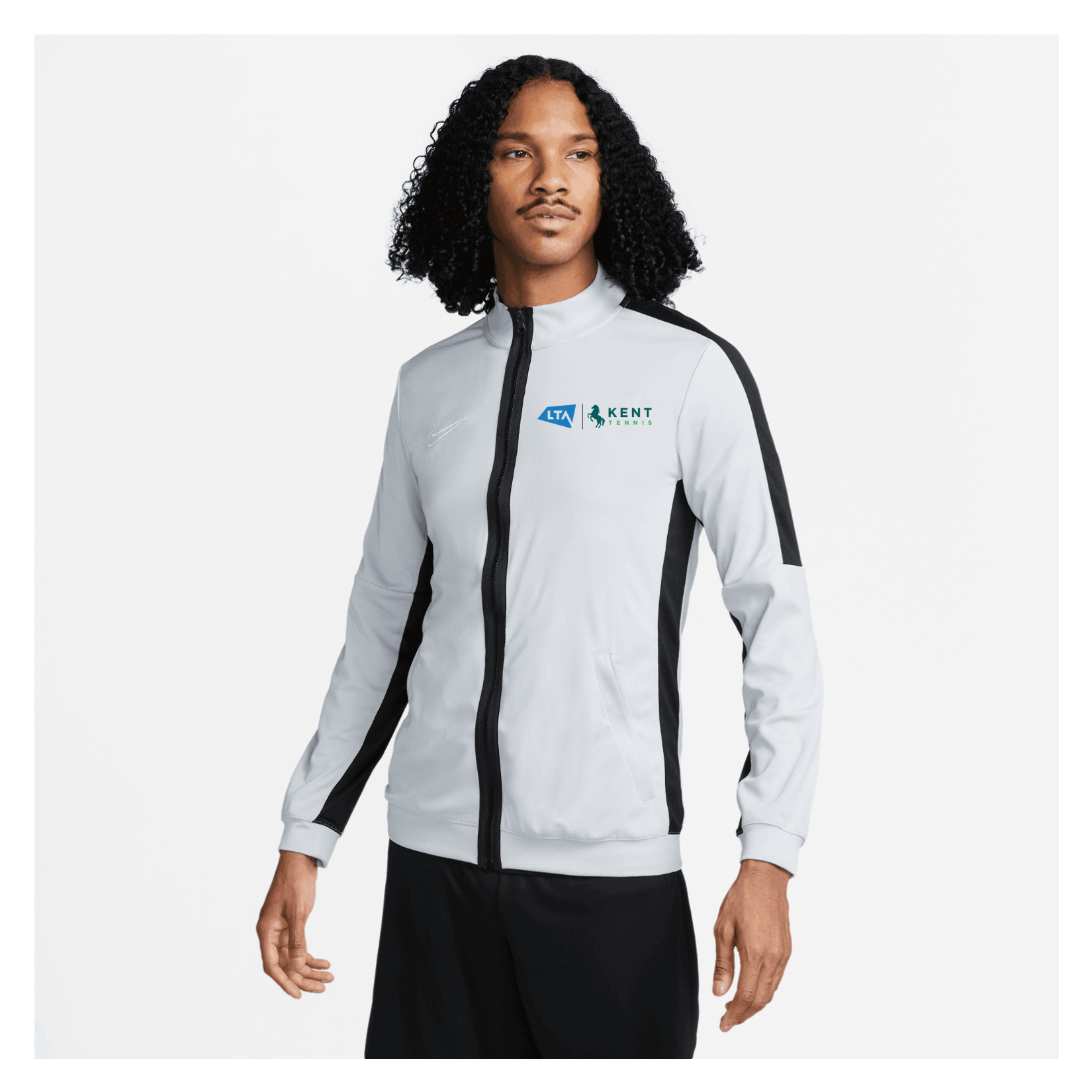 Nike Dri-Fit Academy 23 Knit Track Jacket - Wolf Grey/Black/White