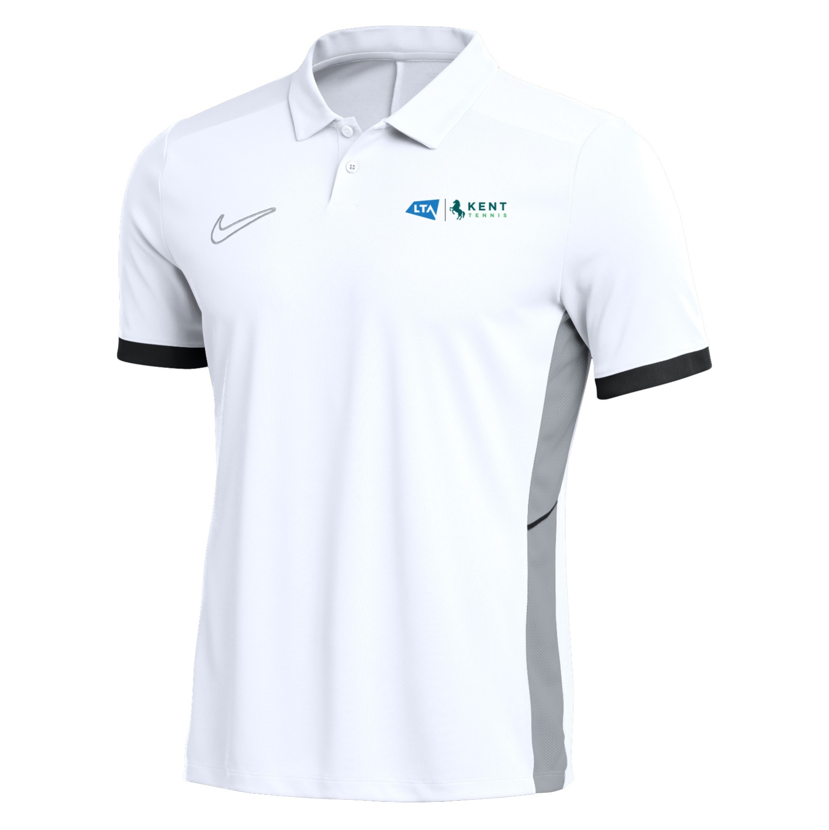 Nike Dri-FIT Academy 25 Polo - White/Black/Black