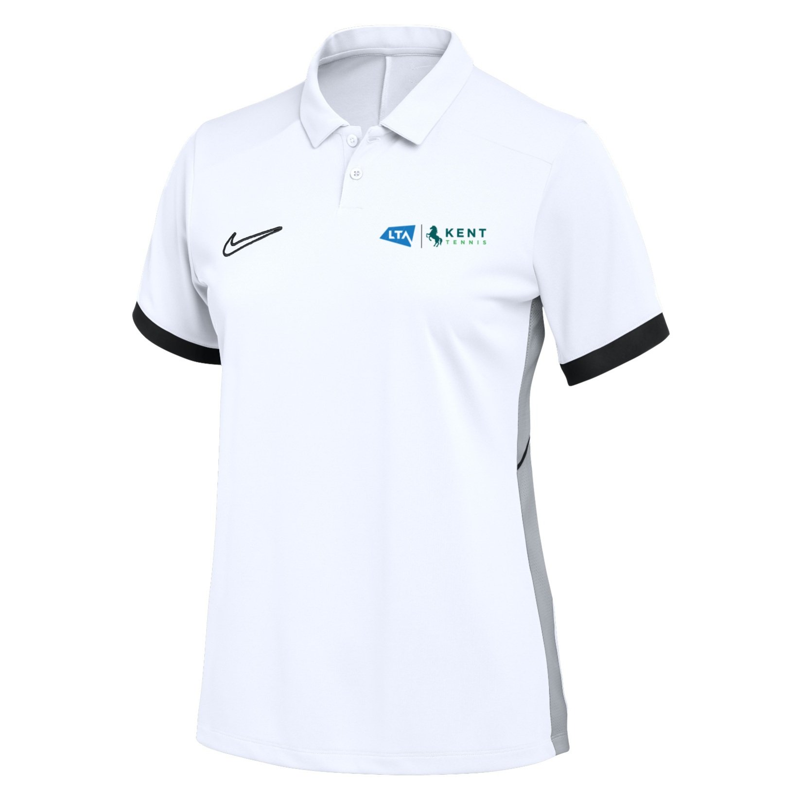 Nike Dri-FIT Academy 25 Polo (W) - White/Black/Black