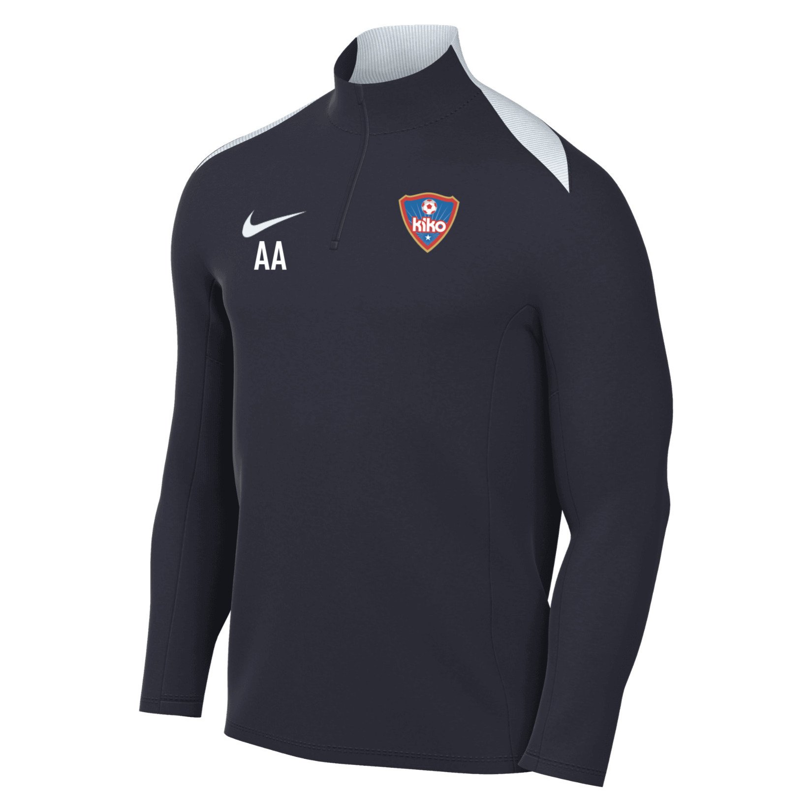 Nike Academy Pro 24 Dri-FIT Drill Top - OBSIDIAN/OBSIDIAN/WHITE/WHITE