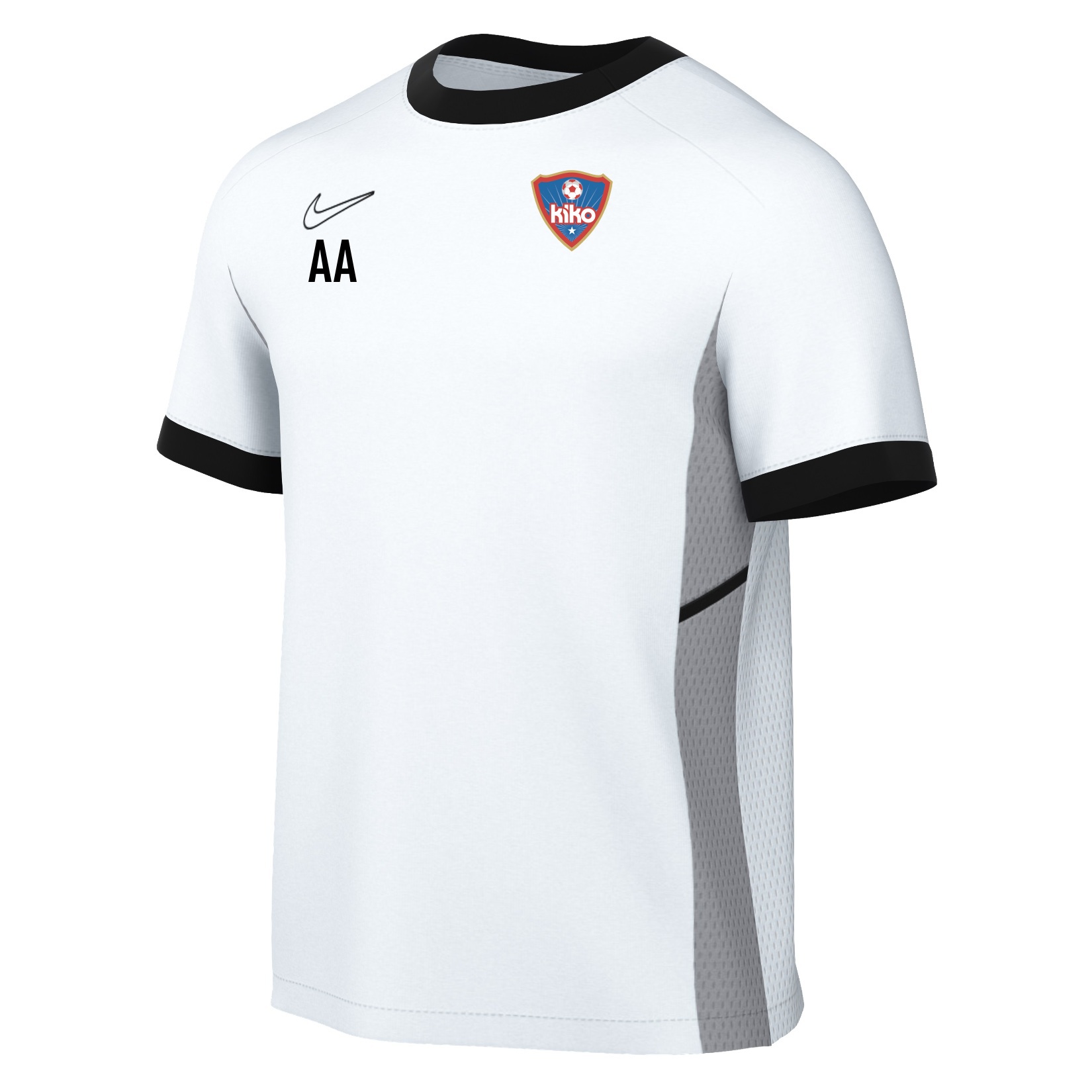 Nike Academy 25 Short-Sleeve Training Top - White/Black/Black
