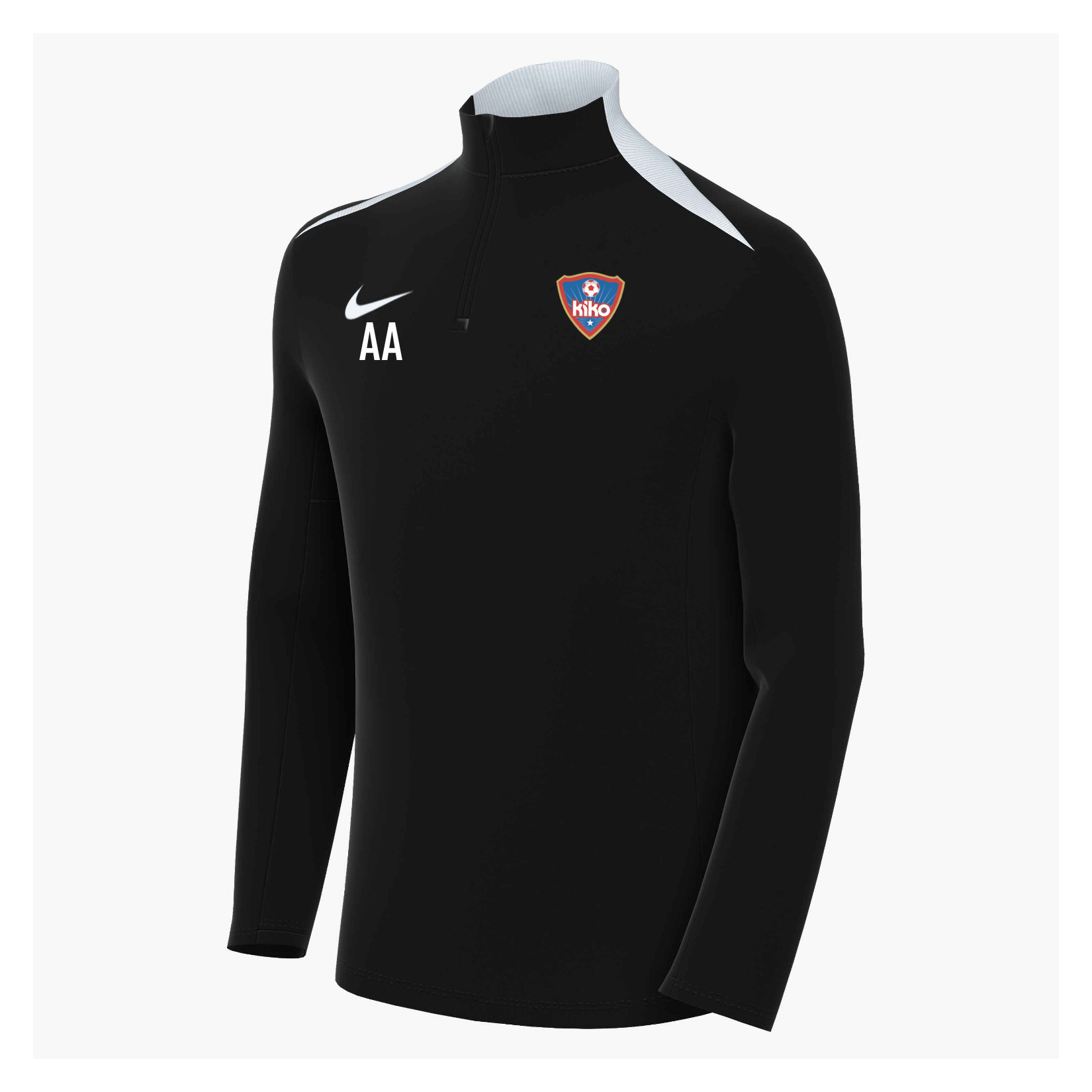 Nike Academy Pro 24 Dri-FIT Drill Top - BLACK/BLACK/WHITE/WHITE