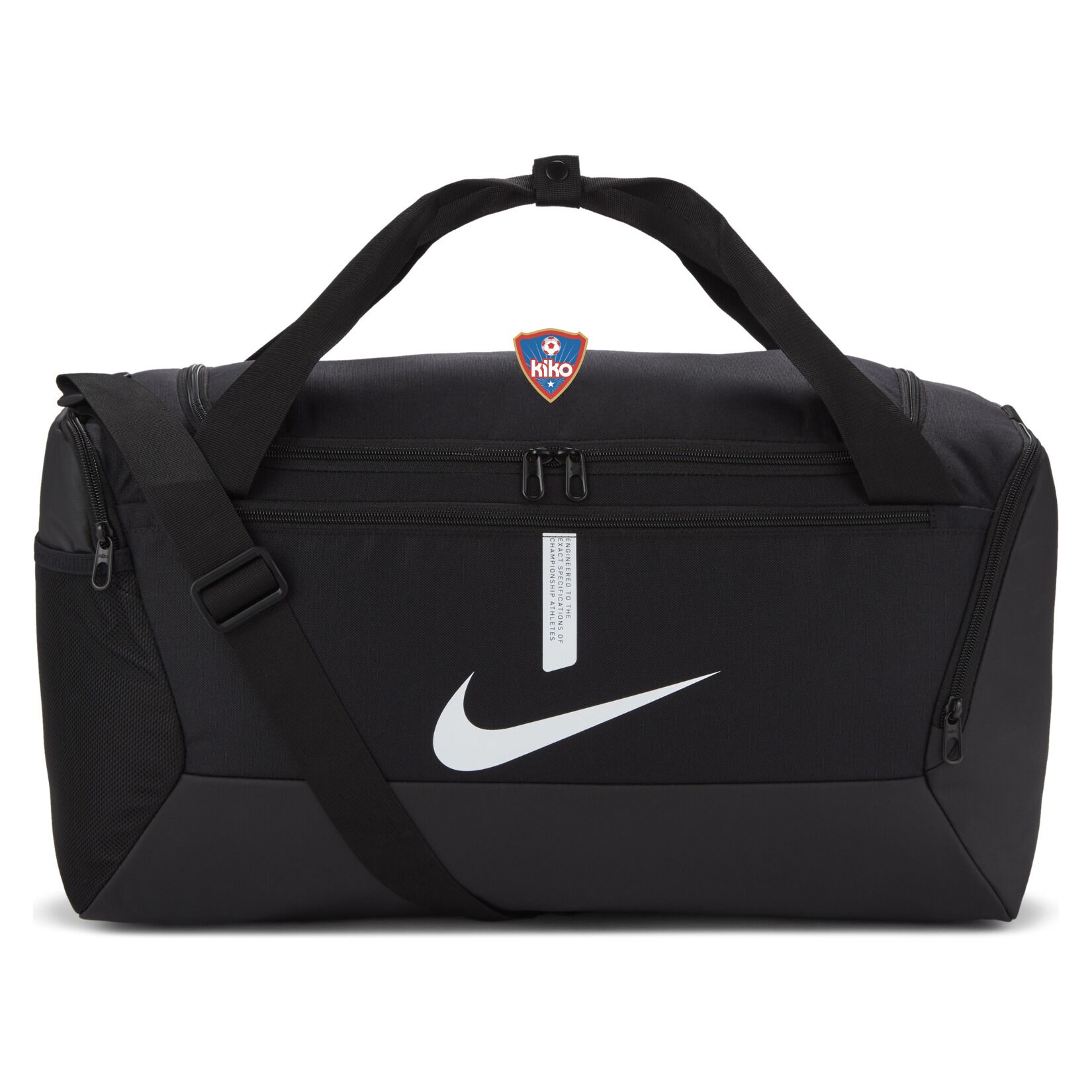 Nike Academy Team Duffel Bag (Small) - Black/Black/White