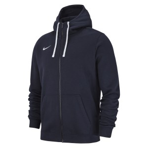 Nike Team Club 19 Full Zip Hoodie Obsidian-Obsidian-White-White